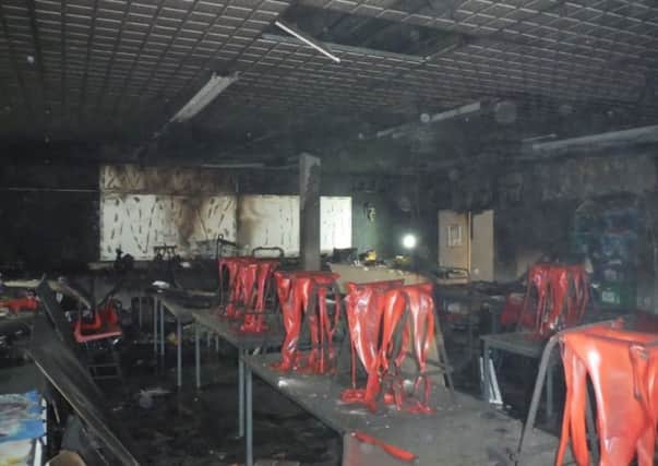 Aftermath of the fire at Cathedral Academy. Pictures courtesy of West Yorkshire Fire and Rescue Service