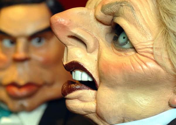 Puppets from the popular satirical TV show Spitting Image. (PA).