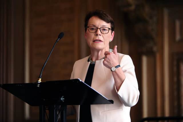 Conference at Leeds Civic Hall.. Pictured Catherine McGuinness Policy Chairman at the City of London Corporation.
14th June 2017.
Picture Jonathan Gawthorpe