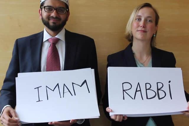 LOVE THY NEIGHBOUR: Imam Qari Asim of Leeds Makkah Mosque and  Rabbi Esther Hugenholtz of Sinai Synagogue in Leeds