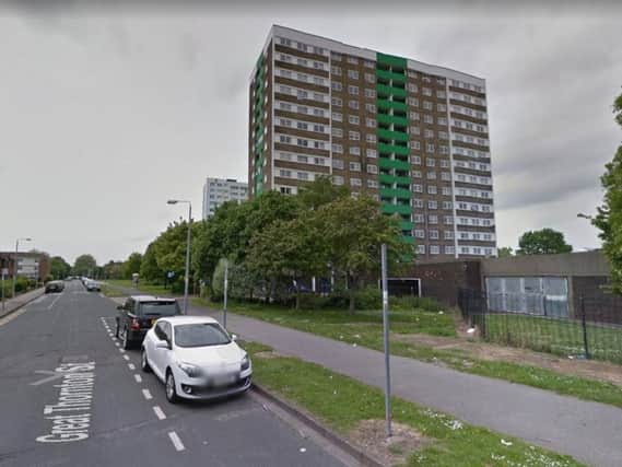 Firefighters have been called to a block of flats in Great Thornton Street, Hull. Picture: Google