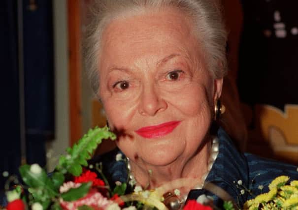 Olivia de Havilland, who has been made a Dame in the Queen's Birthday Honours List.