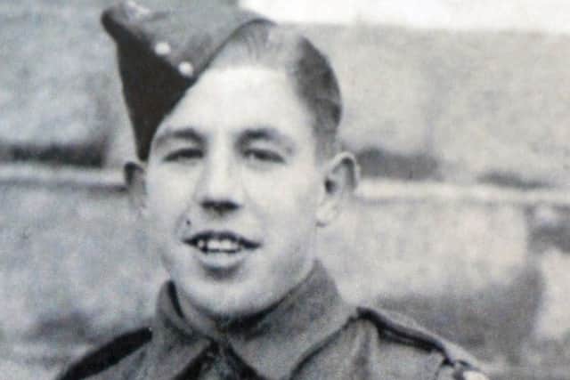 Ken aged 18 when he joined the Green Howards in 1943.