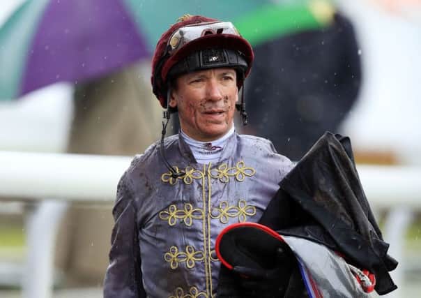 Out of the saddle: Jockey Frankie Dettori.
Picture: Mike Egerton/PA
