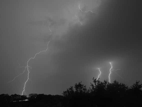 Thunderstorms are expected to sweep across Yorkshire
