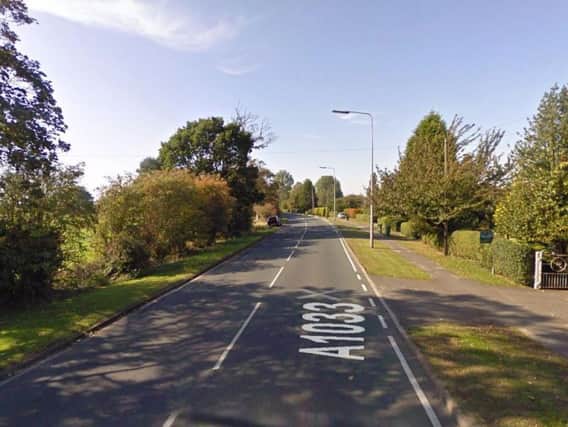 The crash happened on the A1033 at Camerton. Picture: Google
