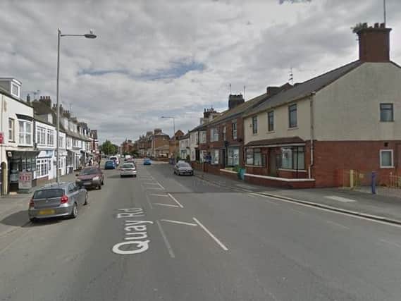 The assault took place at a flat in Quay Road. Picture credit: Google
