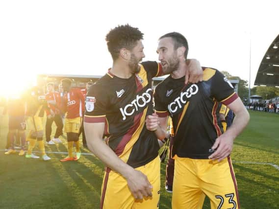 Rory McArdle, right, had been at Bradford City since 2012