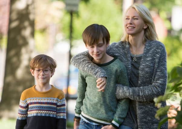 FAMILY TIES:  Jacob Tremblay, Jaeden Lieberher and Naomi Watts.   PICTURE: PA Photo/Alison Cohen Rosa/Focus Features LLC.