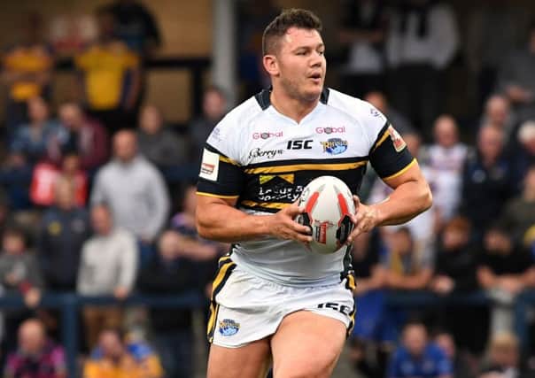 Brett Ferres, in action for 
Leeds Rhinos against Featherstone Rovers last weekend. Picture: Bruce Rollinson