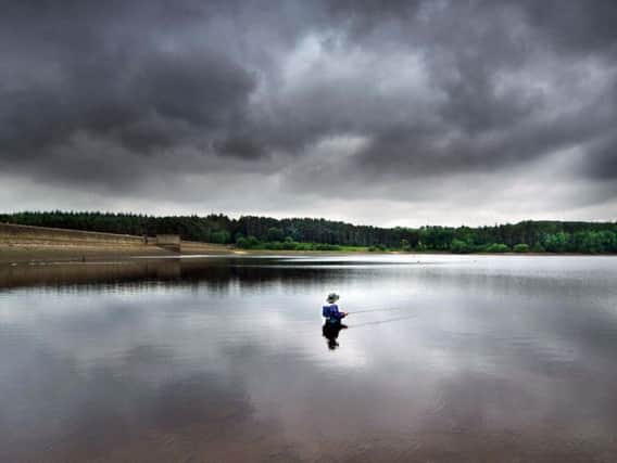 Simon Michael, of Otley, enjoying the afternoon fly-fishing at Fewston Reservoir near Harrogate. Picture: James Hardisty