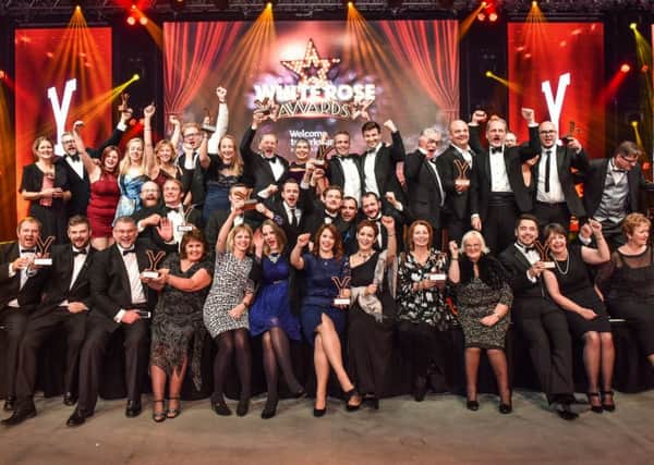Winners of the Welcome to Yorkshire White Rose Awards 2016. Picture by Simon Dewhurst.
