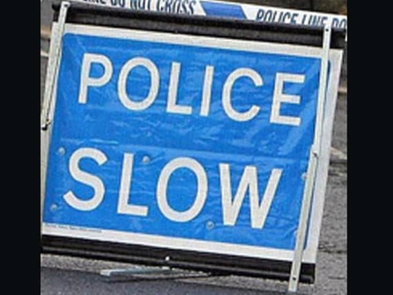 The road is closed after an accident