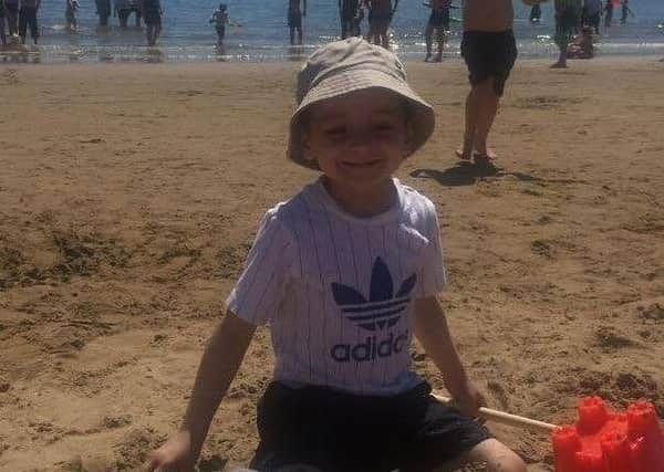 Bradley enjoying his time on Scarborough beach.