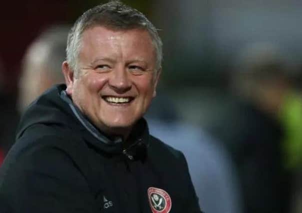 Sheffield United manager Chris Wilder.