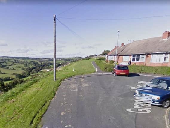 The woman was walking along 'The Tops' in Thornhill when she was attacked. Picture: Google