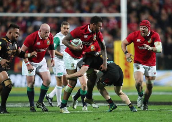 British and Irish Lions' Courtney Lawes during an earlier tour match at the FMG Stadium, Hamilton. Picture: David Davies/PA