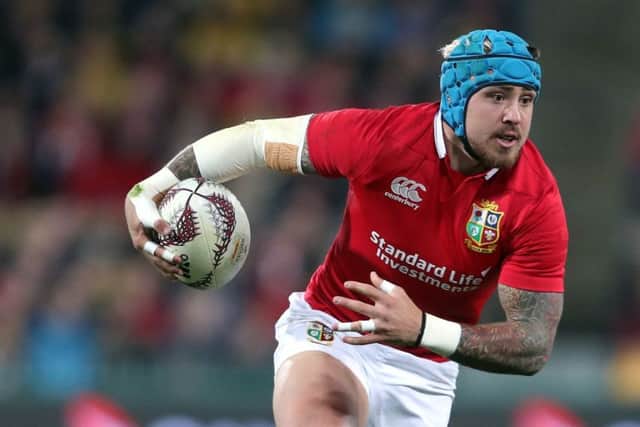 Attack: Jack Nowell gets away for the Lions