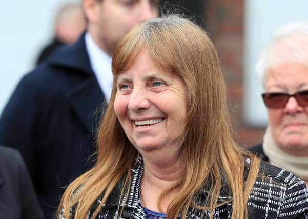 Margaret Aspinall speaks to the media outside Parr Hall, Warrington, where the Crown Prosecution Service said Hillsborough match commander David Duckenfield, former chief constable Sir Norman Bettison and four other individuals have been charged with offences relating to the Hillsborough disaster. PRESS ASSOCIATION Photo. Picture date: Wednesday June 28, 2017. Families of the 96 men, women and children killed at the 1989 FA Cup semi-final will gather in Warrington to be informed of the decisions by Sue Hemming, CPS head of special crime and counter-terrorism division.  See PA story POLICE Hillsborough. Photo credit should read: Peter Byrne/PA Wire