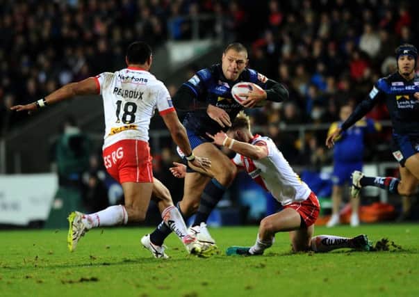 Ryan Hall, in action at St Helens earlier this season.
Picture : Jonathan Gawthorpe