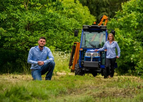 Danny Sykes and his wife Bryony, whose business Clever Pasture is run from Fimber Nab House, near Driffield. Picture by James Hardisty.