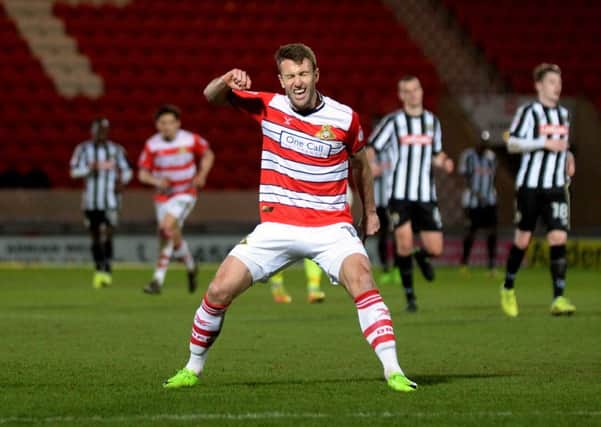 STICKING AROUND: Striker Andy Williams is staying put at Doncaster Rovers.  Picture: Bruce Rollinson
