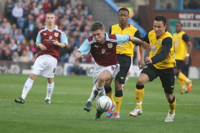 New Bradford City signing Shay McCartan pictured playing for Burnley.