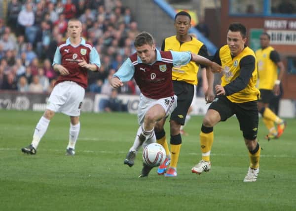 New Bradford City signing Shay McCartan pictured playing for Burnley.