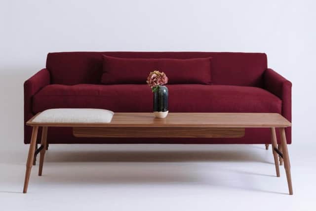 The Byron sofa, Â£2,490, and the loung table, Â£1,425, from the Beverley-based Galvin Brothers