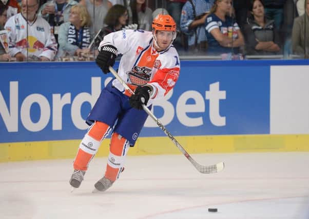Andreas Valdix is back for a second season with Sheffield Steelers. Picture: Dean Woolley.