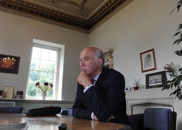 Sir Vince Cable speaks to The Yorkshire Post at Northern College