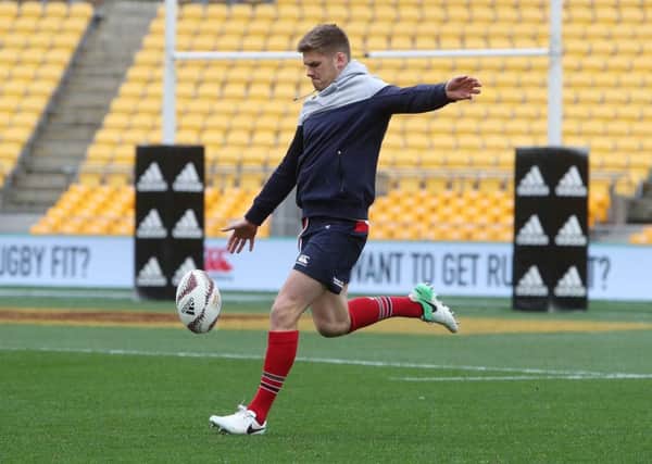 British and Irish Lions Owen Farrell during the kickers session at the Westpac Stadium, Wellington. (Picture: David Davies/PA Wire)