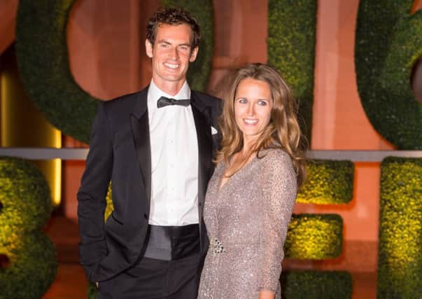 Andy Murray and his wife Kim as sources say the couple are expecting their second child. PIC: PA