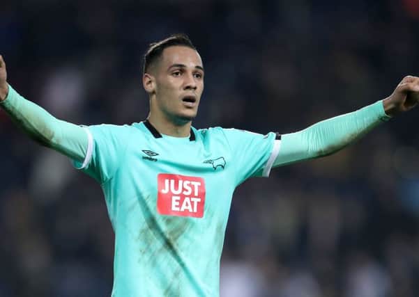 Town target: Derby County's Tom Ince looks close to joining Huddersfield.