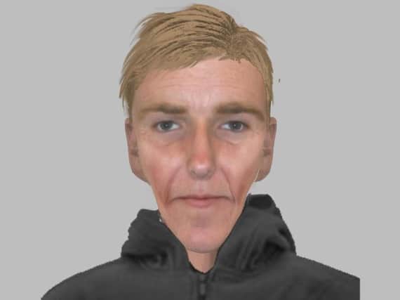The police E-fit of a man they are trying to trace