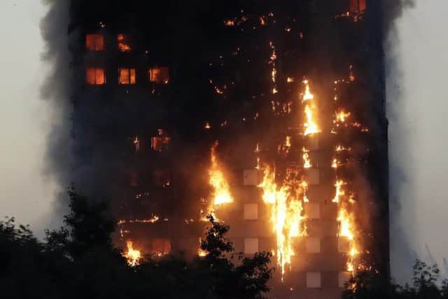 The Grenfell Tower block was devastated by fire.