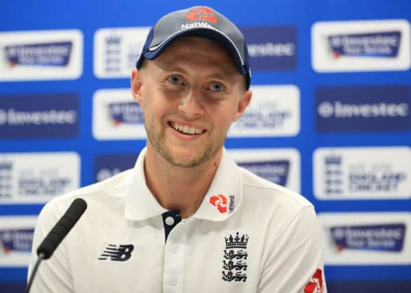 Joe Root skippers England's test team for the first time today.