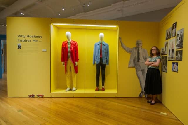 David Hockney's iconic approach to fashion forms part of the new gallery.