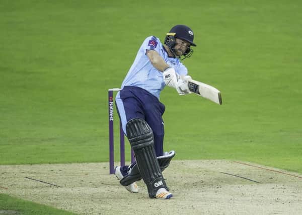 Yorkshire's Adam Lyth top-scored with 68 at Queen's Park but it couldn'tr prevent defeat to Derbyshire on Saturday. Picture: Allan McKenzie/SWpix.com