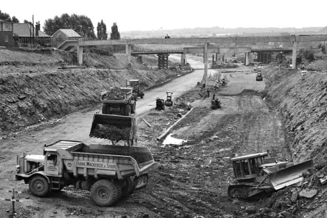 A1 construction  at warmsworth  facing south