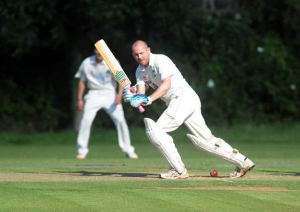 Matt O'Grady finished 22 not out as third-placed Otley beat second placed Burley-in-Wharfedale by six wickets. Picture: Steve Riding.