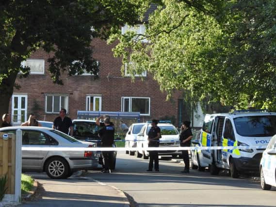 Police officers were called to a stabbing in Lowedges yesterday