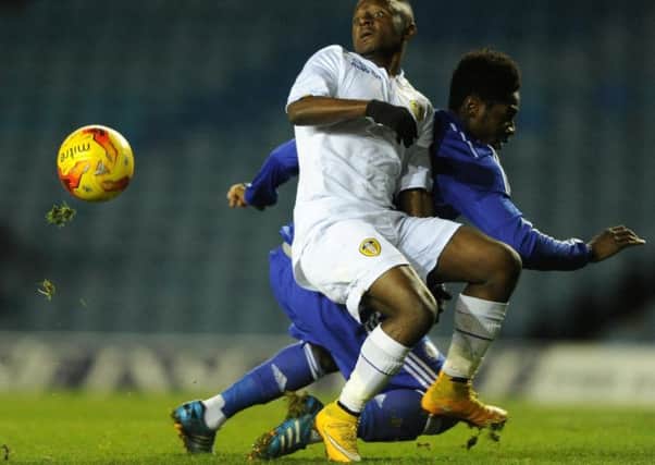 Hull City's new signing Ola Aina in action against Leeds United for Chelsea's youth teams