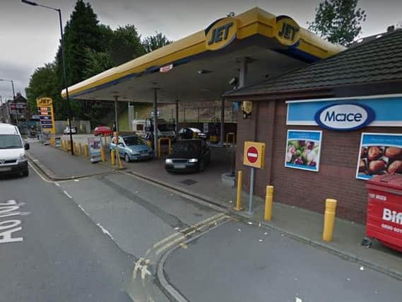 A man tried to escape with cash from a petrol station in Sheffield
