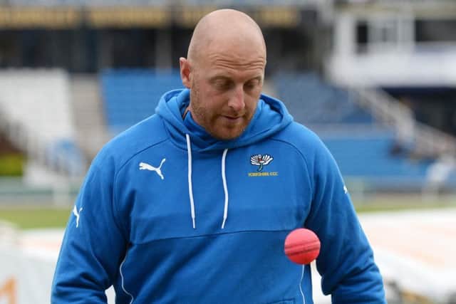 Yorkshire first-team coach Andrew Gale. (Picture: Bruce Rollinson)
