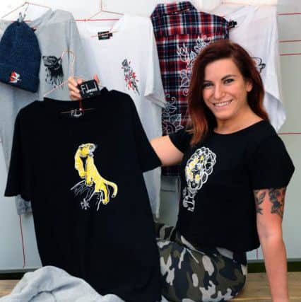 Sarah Burgan, who has set up a clothing company inspired by tattoos called Fulwood London.
12th July 2017.
Picture Jonathan Gawthorpe