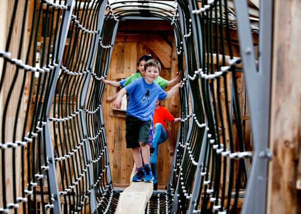 As well as the outdoor areas, there is also an indoor play barn at William's Den.
