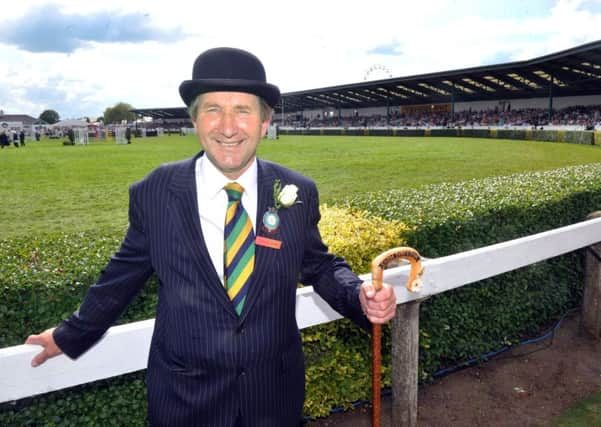 Charles Mills, show director of the Great Yorkshire Show, pictured alongside the main ring.