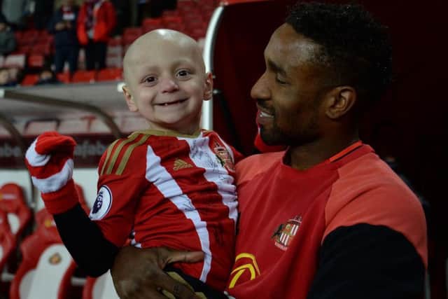England striker Jermain Defoe will join the family and friends of his "best friend" Bradley Lowery for the funeral of the six-year-old whose cancer battle captured hearts around the world. Picture: Anna Gowthorpe/PA Wire