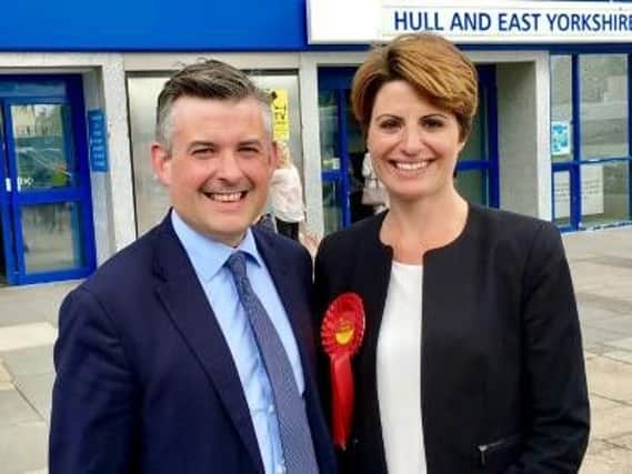 Hull West MP Emma Hardy alongside Shadow Health Secretary Jonathan Ashworth